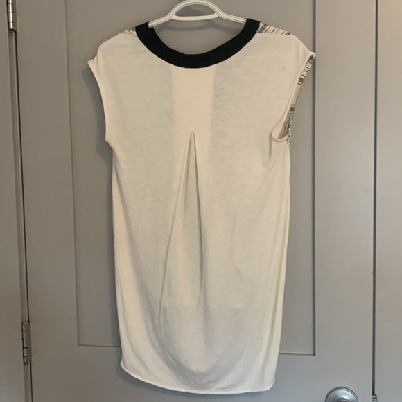 Anthropologie Black/White Top Size Extra Small EUC - Picture 5 of 6